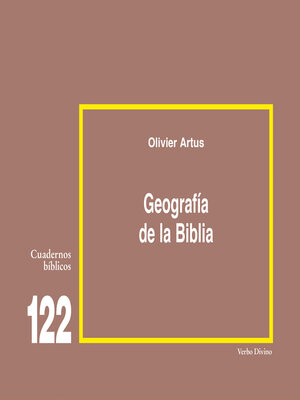 cover image of Geografía de la Biblia